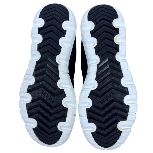 SOREL Women's Explorer II Waterproof Black/White Leather Low Sneaker Size 9.5 - Picture 7 of 10